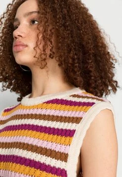 YASFREESIA VEST - Pullover - Cloud Dancer/freesia Stripe -YAS Soldes Boutique 4e64a0c1dbac40cda1b93596ceef506b