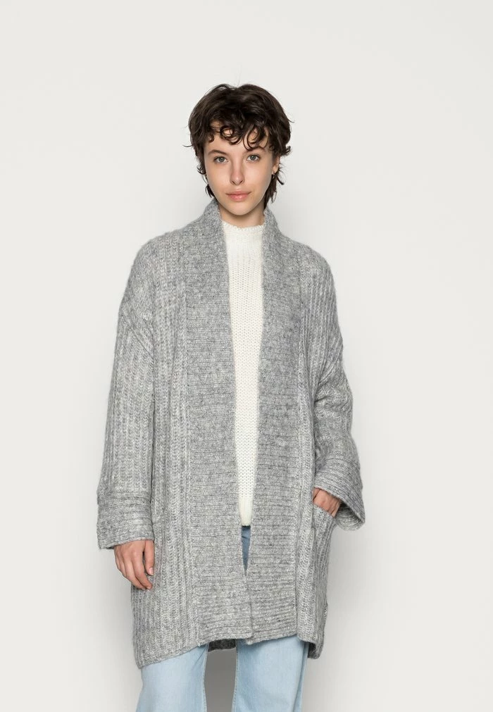 YASSUDANA CARDIGAN - Gilet - Light Grey Melange 1 YASSUDANA CARDIGAN - Gilet - Light Grey Melange