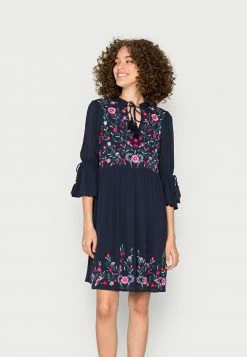 YAS CHELLA TUNIC DRESS - Robe De Jour - Navy Blazer