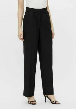YASSERENA WIDE PANTS - Pantalon Classique - Black