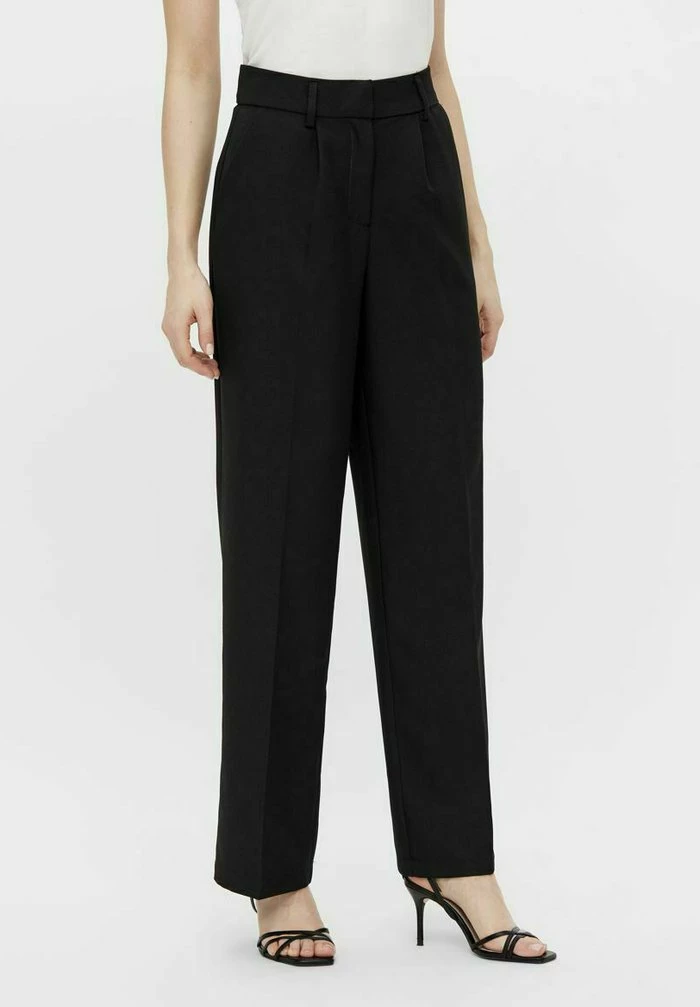 YASSERENA WIDE PANTS - Pantalon Classique - Black 1 YASSERENA WIDE PANTS - Pantalon Classique - Black