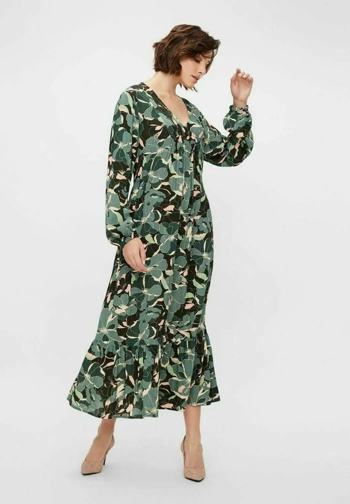 YAS Robe Longue - Mallard Green 2 YAS Robe Longue - Mallard Green – Image 2