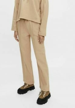 YAS Pantalon De Survêtement - Beige/mottled Beige