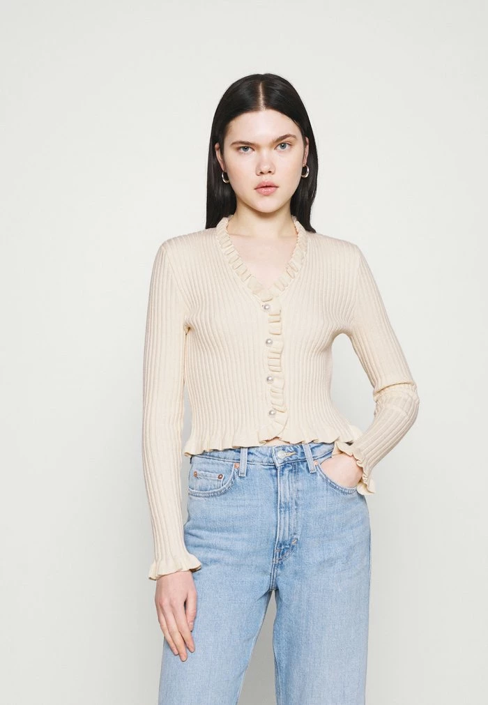 YASNANCY CARDIGAN - Gilet - Eggnog 1 YASNANCY CARDIGAN - Gilet - Eggnog