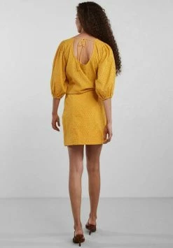 YASMONI - Jupe Trapèze - Amber Yellow -YAS Soldes Boutique 5a5c1bd930e64624bc87ae519a5ed1b7