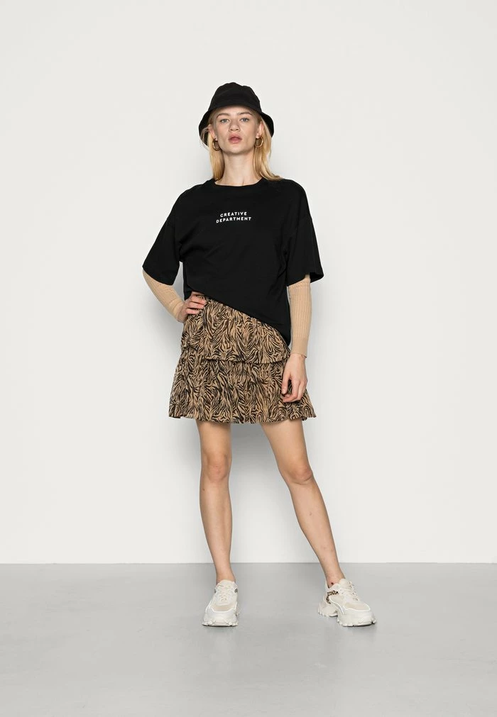 YASNINNO SKIRT - Minijupe - Brown 2 YASNINNO SKIRT - Minijupe - Brown – Image 2