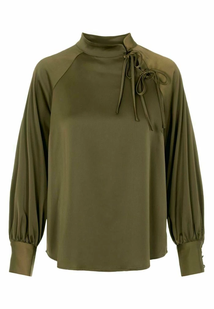YAS LANGARM NINA - Blouse - Dark Olive 5 YAS LANGARM NINA - Blouse - Dark Olive – Image 5
