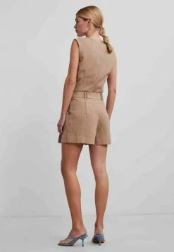 HØJTALJEDE YASUMA - Short - Oxford Tan -YAS Soldes Boutique 5e5f80b6619648959edfb5b2464f355b