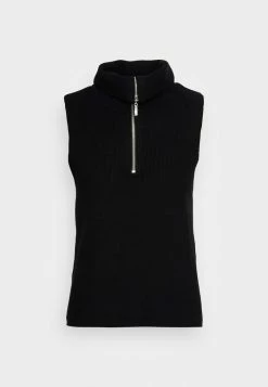YASDALMA ZIP - Pullover - Black -YAS Soldes Boutique 5e8720182b4346088e09255c233c94fc