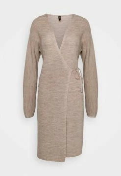 YASBETH KNIT WRAP DRESS - Robe Pull - Crystal Gray 10 YASBETH KNIT WRAP DRESS - Robe Pull - Crystal Gray -YAS Soldes Boutique 5f18f861b0e440fea8e296fa46dfeaf3