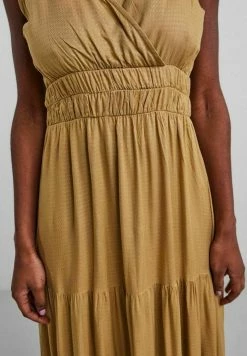 YAS SIRALA LONG DRESS - Robe Longue - Khaki -YAS Soldes Boutique 601500f1fbd6493fb50223b822854da9
