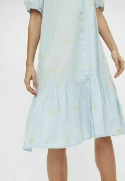 YASFIELDFLOWER - Robe Chemise - Whispy Blue -YAS Soldes Boutique 64e411178e824b19b9a60c7d5eb1a899