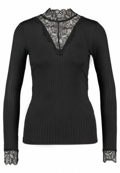 YASBLACE HIGH NECK - T-shirt à Manches Longues - Black -YAS Soldes Boutique 662b7e567027433fbec9627c7f3cae9b