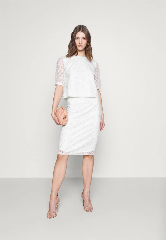 YASBODA SKIRT - Jupe Crayon - Ivory 2 YASBODA SKIRT - Jupe Crayon - Ivory – Image 2