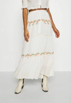 YASFUIA SKIRT - Jupe Longue - Eggnog