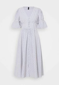 YASCAMA MIDI DRESS - Robe Chemise - Dusk Blue 10 YASCAMA MIDI DRESS - Robe Chemise - Dusk Blue -YAS Soldes Boutique 693102815fd845798d1f13d478afb179