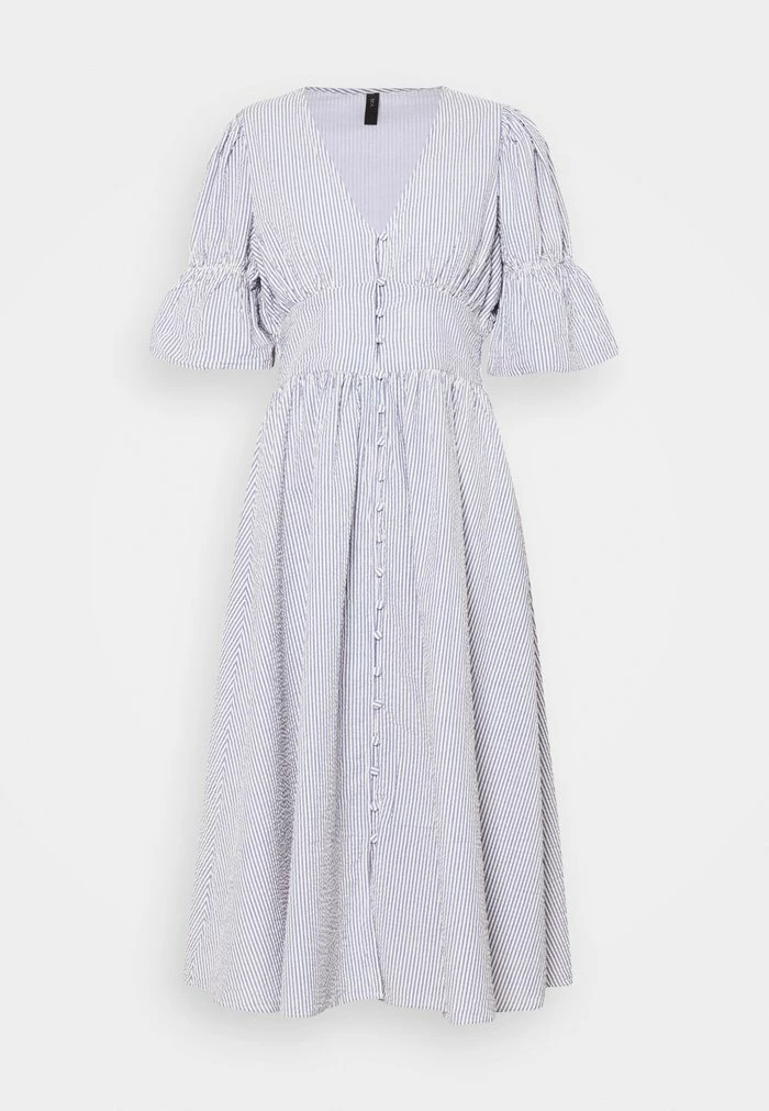 YASCAMA MIDI DRESS - Robe Chemise - Dusk Blue 5 YASCAMA MIDI DRESS - Robe Chemise - Dusk Blue – Image 5