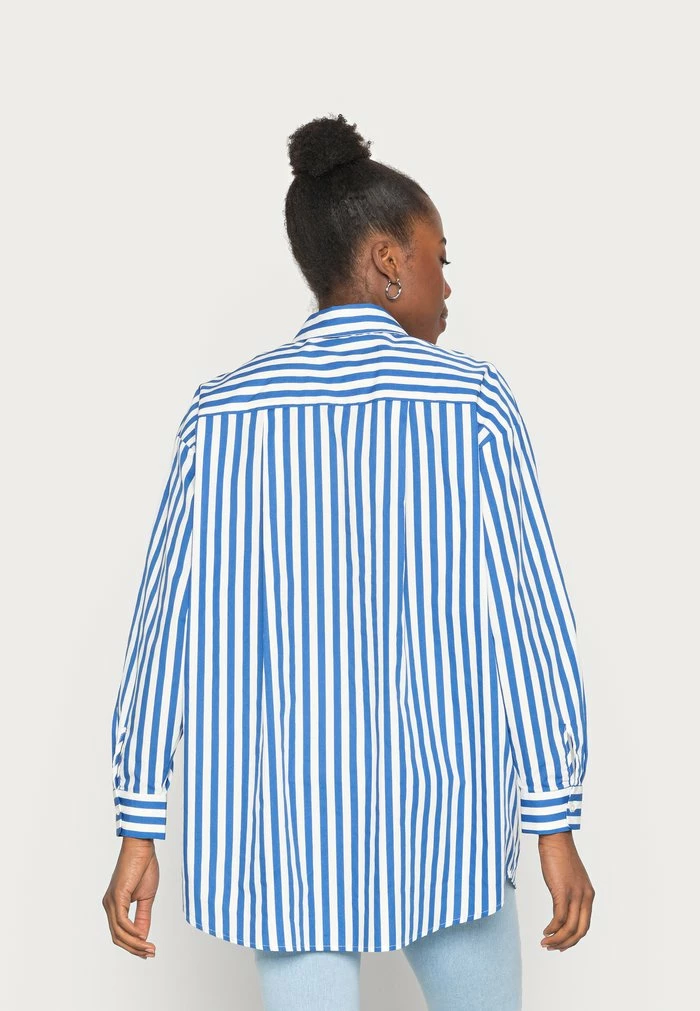 YAS OVERSIZE - Chemisier - Palace Blue/white Stripe 3 YAS OVERSIZE - Chemisier - Palace Blue/white Stripe – Image 3