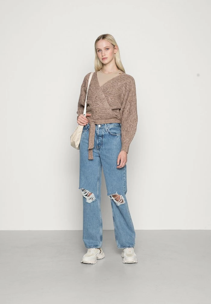 YASZAMIRA CARDIGAN - Gilet - Oxford Tan Melange 2 YASZAMIRA CARDIGAN - Gilet - Oxford Tan Melange – Image 2