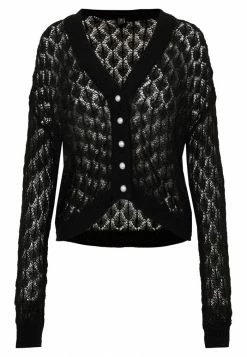 YASSOFIA CARDIGAN - Gilet - Black -YAS Soldes Boutique 6dd91487965f4a3192e8e0eff207d2dc