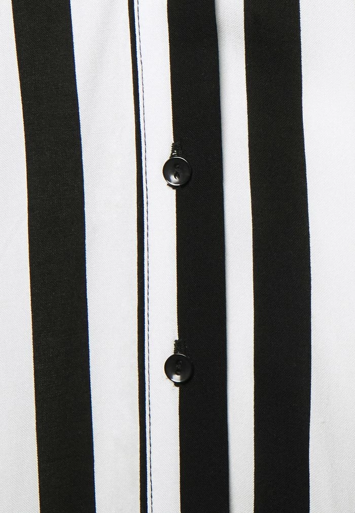 YASSAVANNA LONG SHIRT DRESS - Robe Chemise - Black/ White Stripes 7 YASSAVANNA LONG SHIRT DRESS - Robe Chemise - Black/ White Stripes – Image 7