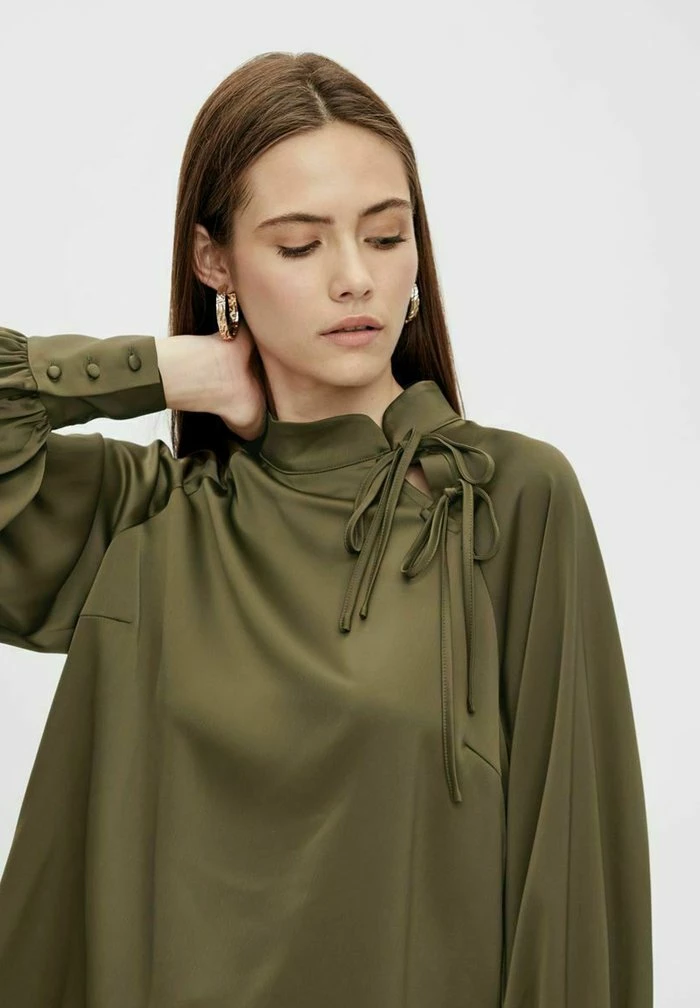 YAS LANGARM NINA - Blouse - Dark Olive 4 YAS LANGARM NINA - Blouse - Dark Olive – Image 4