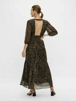 YAS Robe Longue - Black/light Brown 7 YAS Robe Longue - Black/light Brown -YAS Soldes Boutique 729308a1ee384f7fac0c17c7ef6e6057