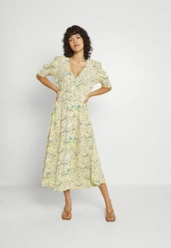 YASSTENCIL MIDI DRESS - Robe De Jour - Eggnog