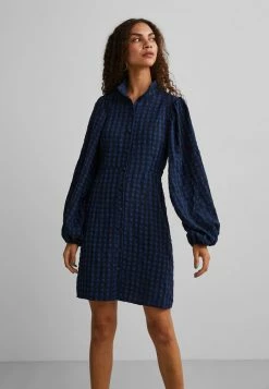 YASCHARLIE - Robe Chemise - Navy Peony