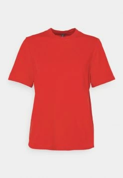 YAS SARITA O NECK TEE - T-shirt Basique - High Risk Red