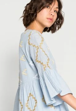 YASATHENA DRESS - Robe De Jour - Kentucky Blue Emb -YAS Soldes Boutique 7728cbbd967345f0b689f725f49d23d3