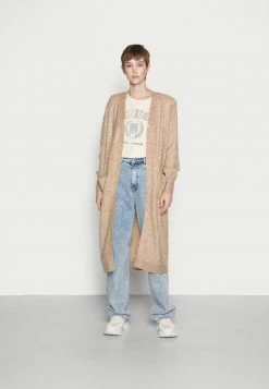 YASCALI LONG CARDIGAN - Gilet - Cuban Sand Melange