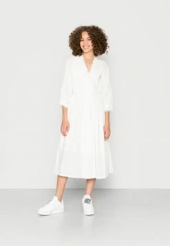 YASLULLA MIDI WRAP DRESS - Robe De Jour - Star White