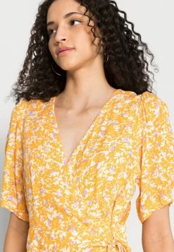 YASDOMILLA LONG WRAP DRESS - Robe De Jour - Radiant Yellow Domilla -YAS Soldes Boutique 7bafaf6a4e7c4ddabb334b5d8c42a3b8