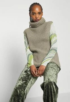 YASFLIP HIGH NECK VEST - Pullover - Vetiver 11 YASFLIP HIGH NECK VEST - Pullover - Vetiver -YAS Soldes Boutique 7c940b9908a044fc8d94e37b05eafd5b