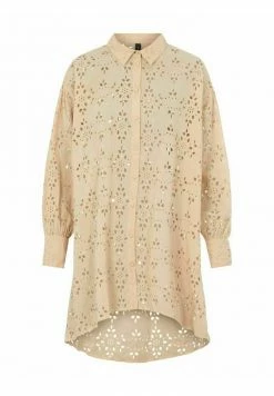 BESTICKTE YASRIVERI - Chemisier - Cuban Sand -YAS Soldes Boutique 7c9c8c24e77f4598b4d1794ad647b2ea
