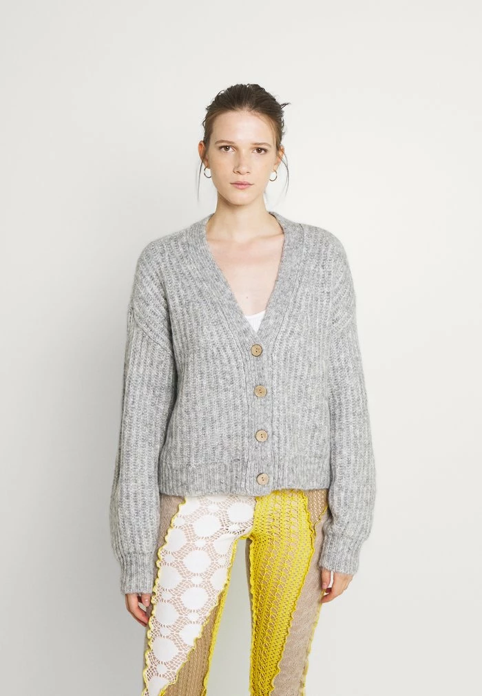 YASSUDANA CARDIGAN - Gilet - Light Grey Melange 1 YASSUDANA CARDIGAN - Gilet - Light Grey Melange