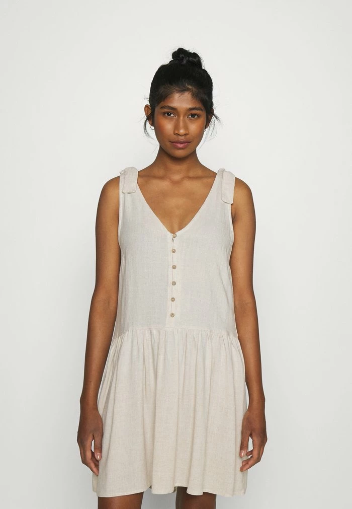 YASVIRO DRESS - Robe De Jour - Eggnog/melange 1 YASVIRO DRESS - Robe De Jour - Eggnog/melange