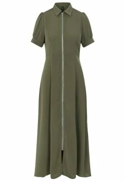 YASBIRA - Robe Chemise - Military Olive -YAS Soldes Boutique 81771b8a980944b08ec5010cfe12eb93