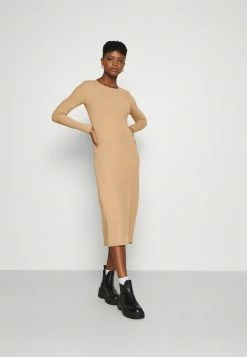 YASZULLY MIDI DRESS - Robe Pull - Tan