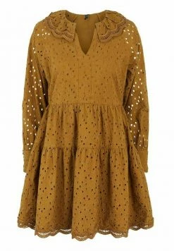YAS Robe De Jour - Bronze Brown -YAS Soldes Boutique 842abc7838084f43bfa5d8f8789c2b77
