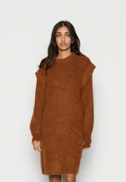 YASBALIRA DRESS - Robe Pull - Bombay Brown