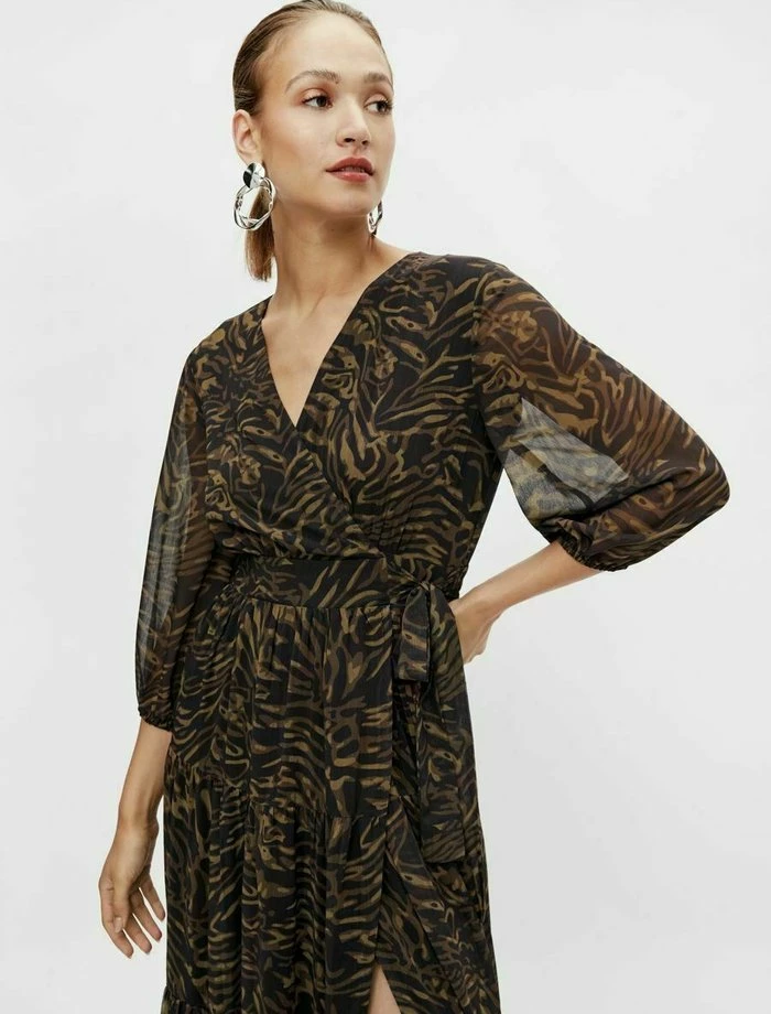 YAS Robe Longue - Black/light Brown 4 YAS Robe Longue - Black/light Brown – Image 4