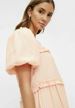 YAS Robe De Jour - Apricot Cream -YAS Soldes Boutique 8ad9dc6d7cdb4327a2bd1f725029ff94