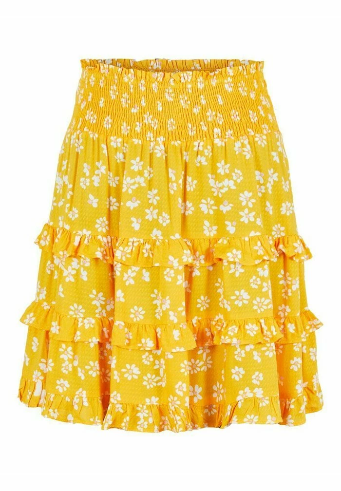 HIGH WAIST ROCK YASLIMO - Jupe Trapèze - Radiant Yellow 5 HIGH WAIST ROCK YASLIMO - Jupe Trapèze - Radiant Yellow – Image 5