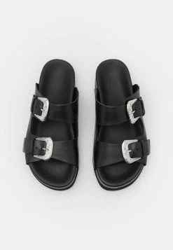 YAS Mules - Black/silver -YAS Soldes Boutique 8dc0788ac56b410db5f692005fcef93c