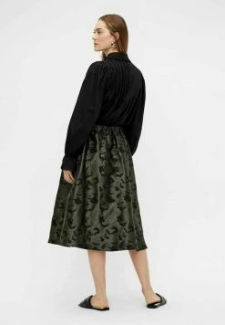 YAS Jupe Trapèze - Olive Night -YAS Soldes Boutique 9024fe1b2c2643de847366bc34a7f119