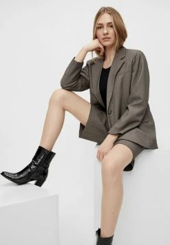 YAS Blazer - Grey Melange -YAS Soldes Boutique 907c3e0b263b46a68b754a95b6195a88