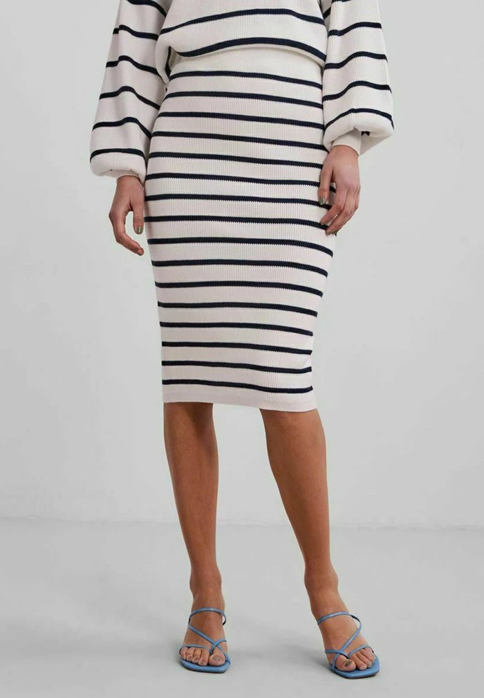 YASDELI - Jupe Crayon - Star White 1 YASDELI - Jupe Crayon - Star White