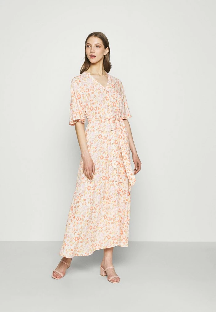 YASWIMA LONG DRESS - Robe Longue - Eggnog 2 YASWIMA LONG DRESS - Robe Longue - Eggnog – Image 2